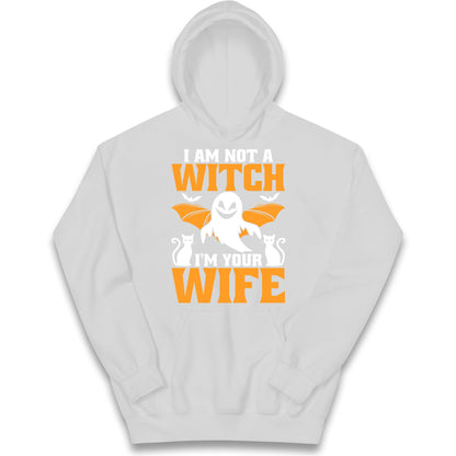 Im Not A Witch Im Your Wife Halloween Hoodie
