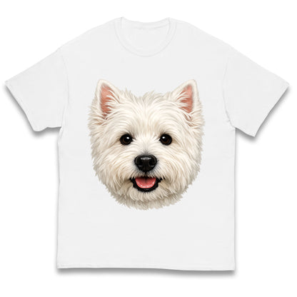 West Highland White Terrier Dog Face Kids T Shirt