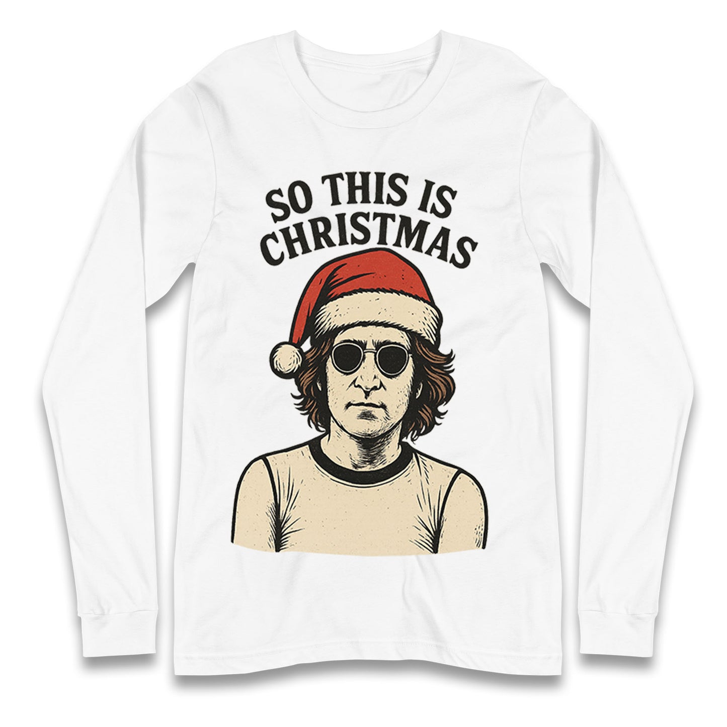 Christmas John Lennon Christmas Longsleeve T Shirt