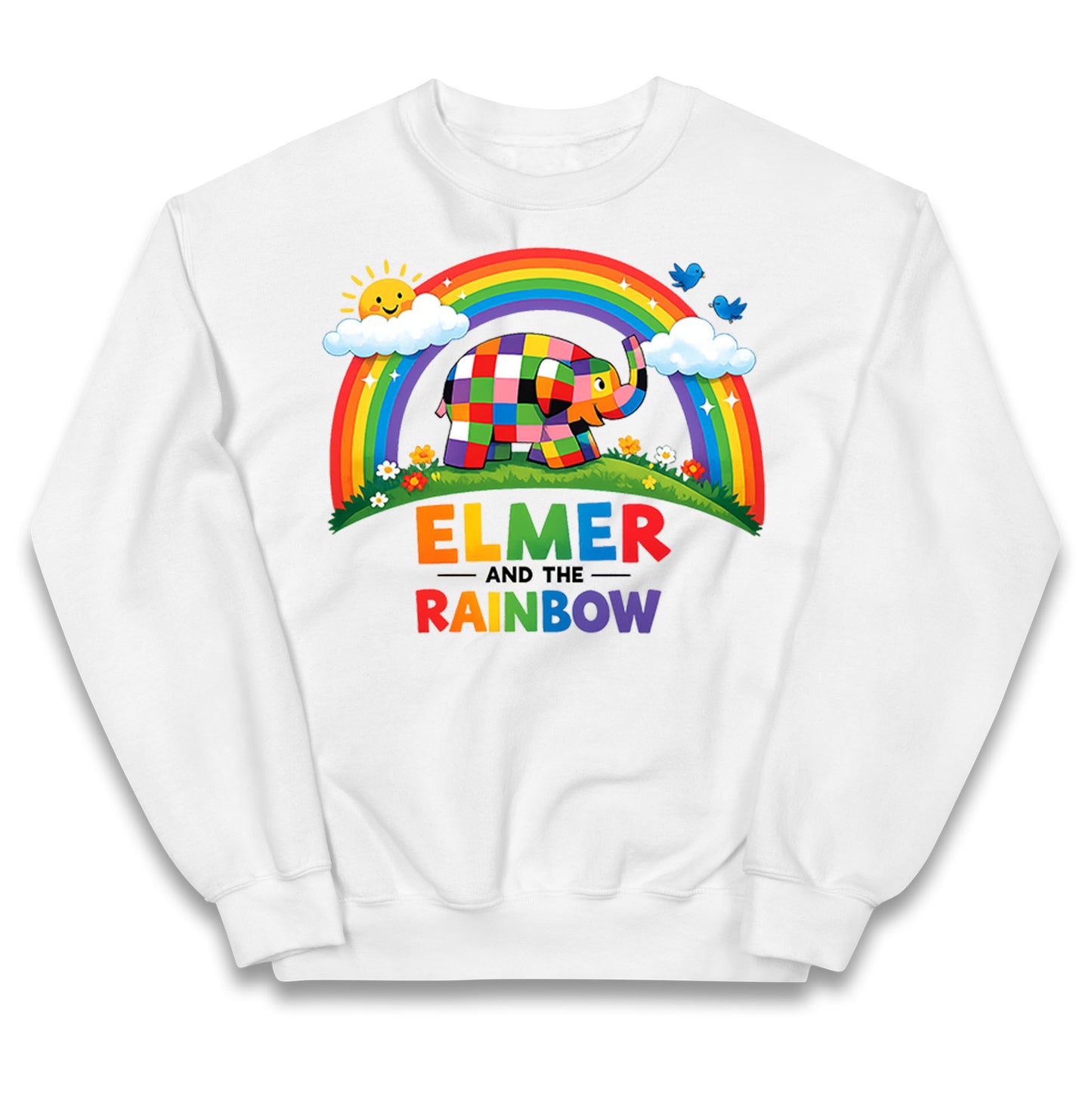Elmer And The Rainbow Kids Jumper