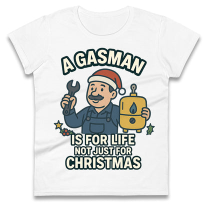 Gasman Christmas Ladies T Shirt