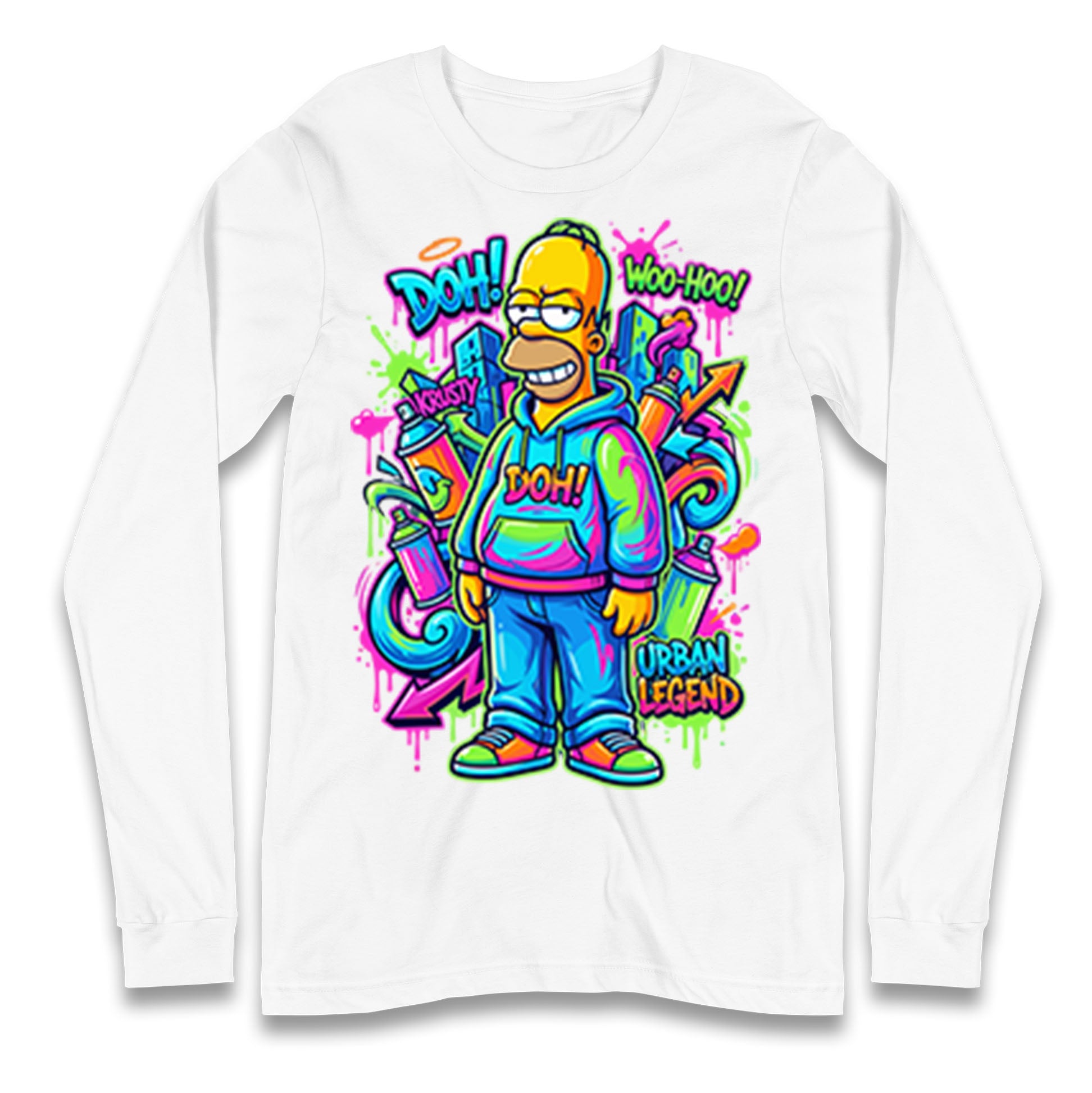 Homer Simpson Longsleeve T Shirt