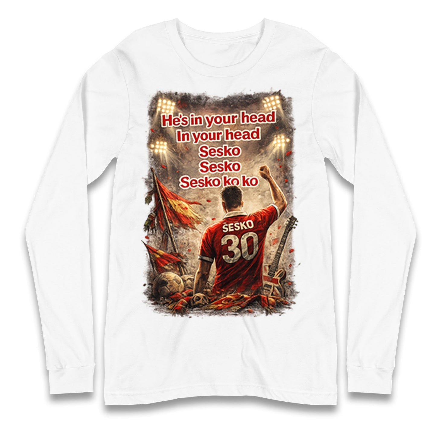 He's in Your Head in Your Head Sesko Sesko Sesko ko ko Longsleeve T Shirt