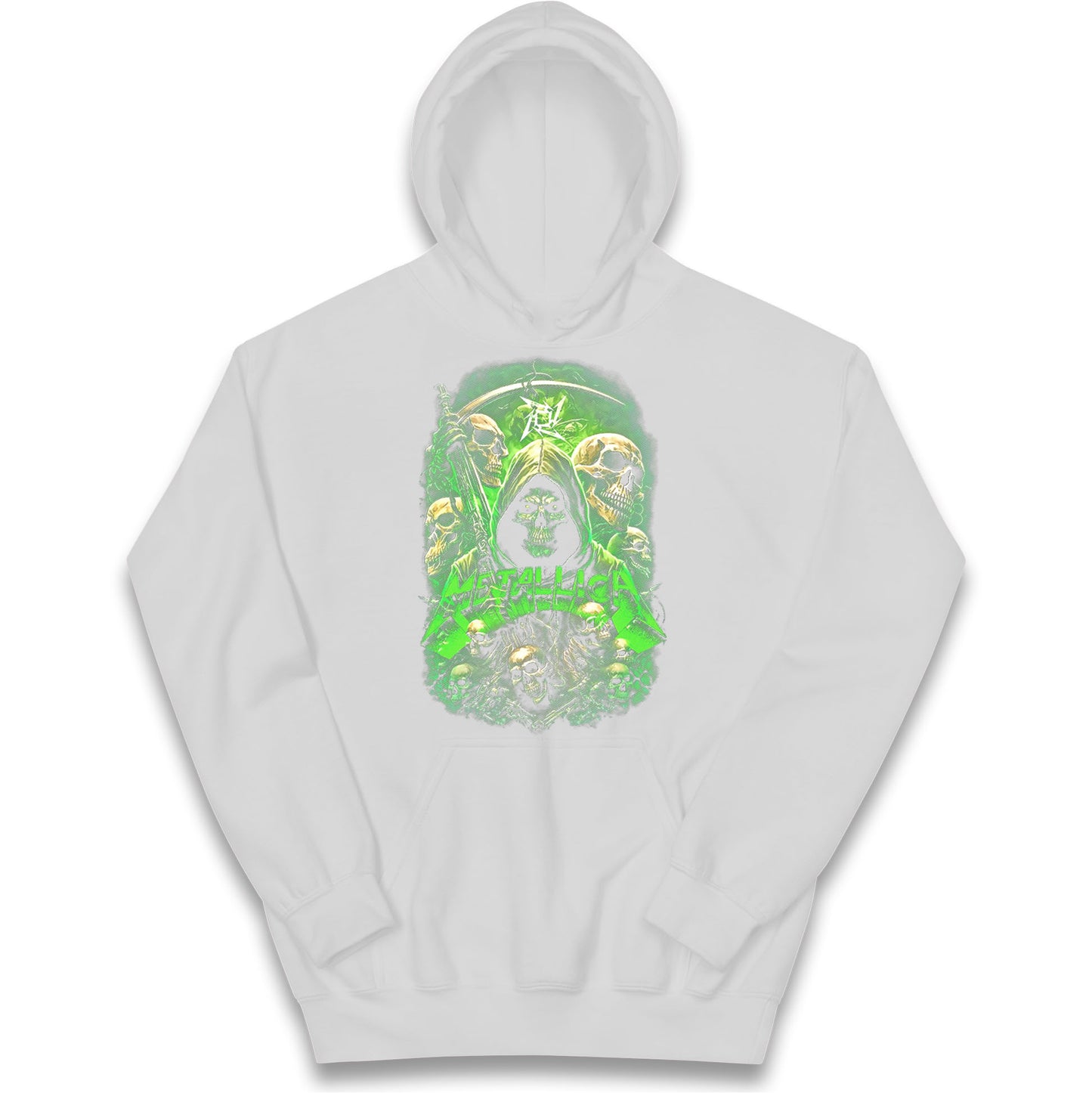 Metallica Green Skulls Kids Hoodie