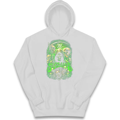 Metallica Green Skulls Kids Hoodie