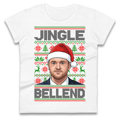 Tommy Robinson Jingle Bell End Christmas Ladies Shirt
