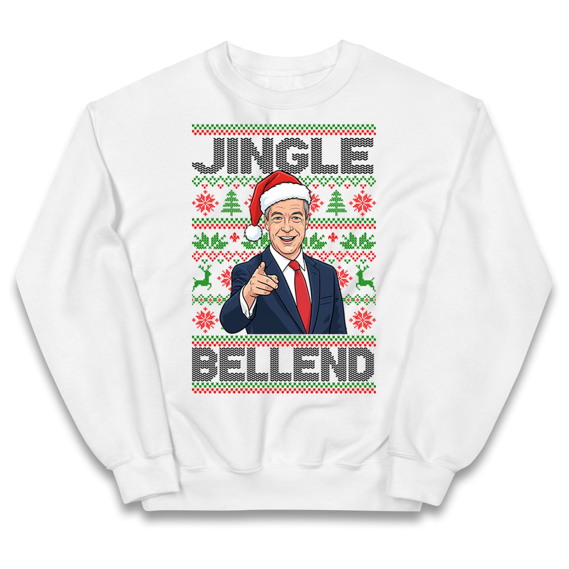 Nigel Farage Christmas Kids Jumper