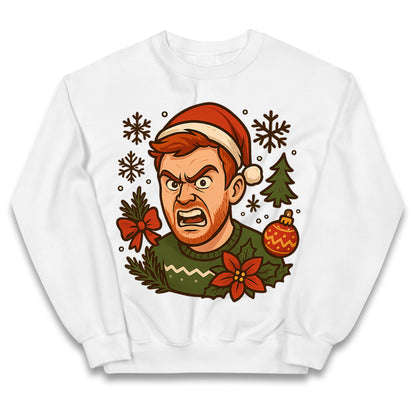 Angry Ginge Christmas Kids Jumper