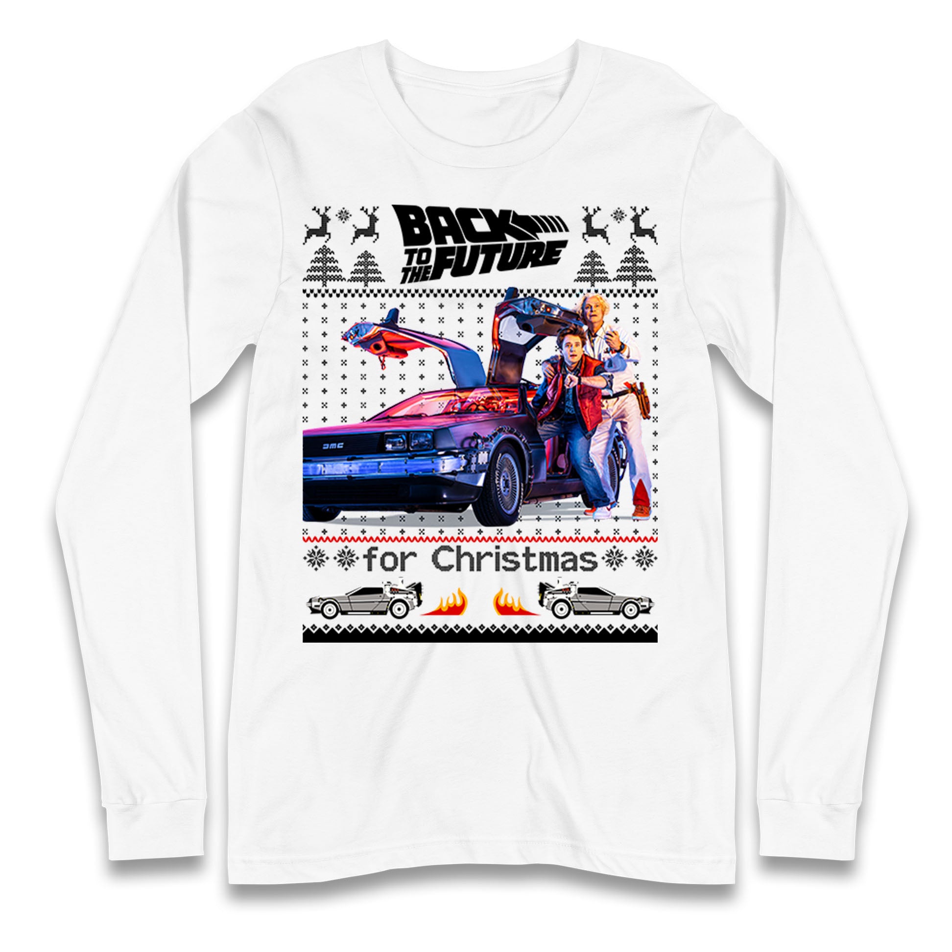 Back To The Future Christmas Longsleeve T Shirt