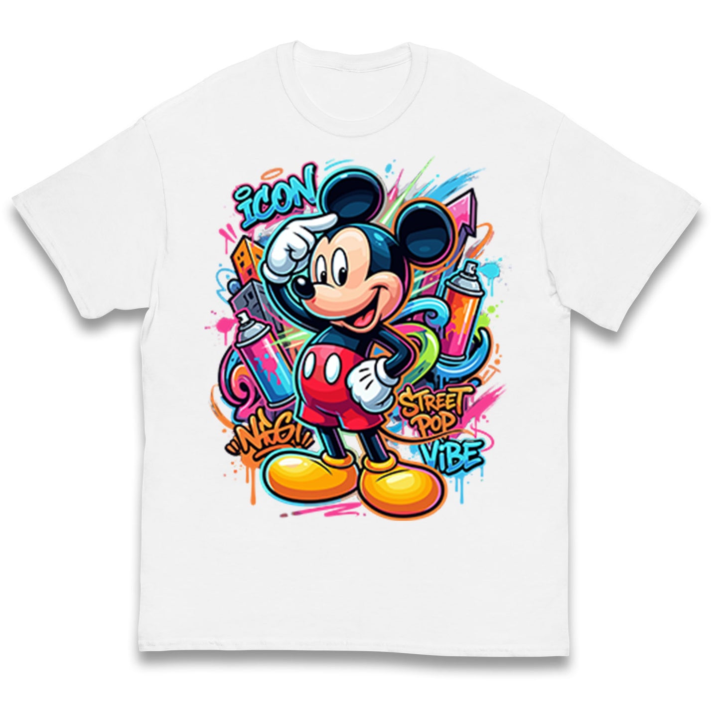 Graffiti Mickey Kids T Shirt