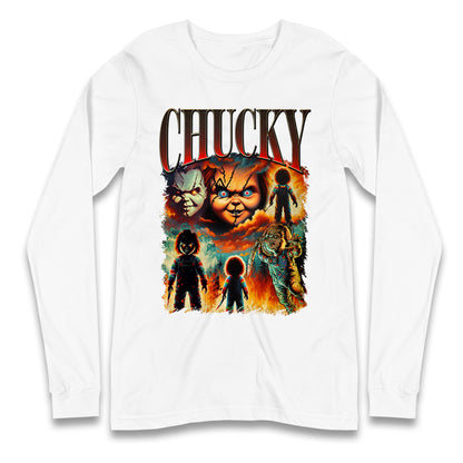Chucky Doll Halloween Bootleg Long Sleeve T Shirt