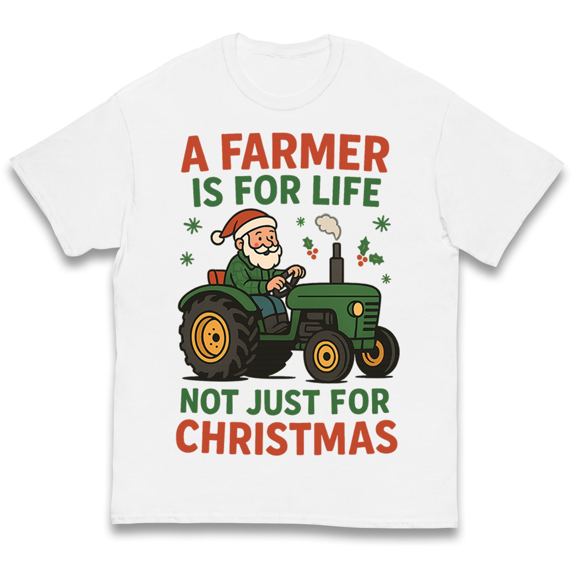 Farmer Christmas Kids T Shirt