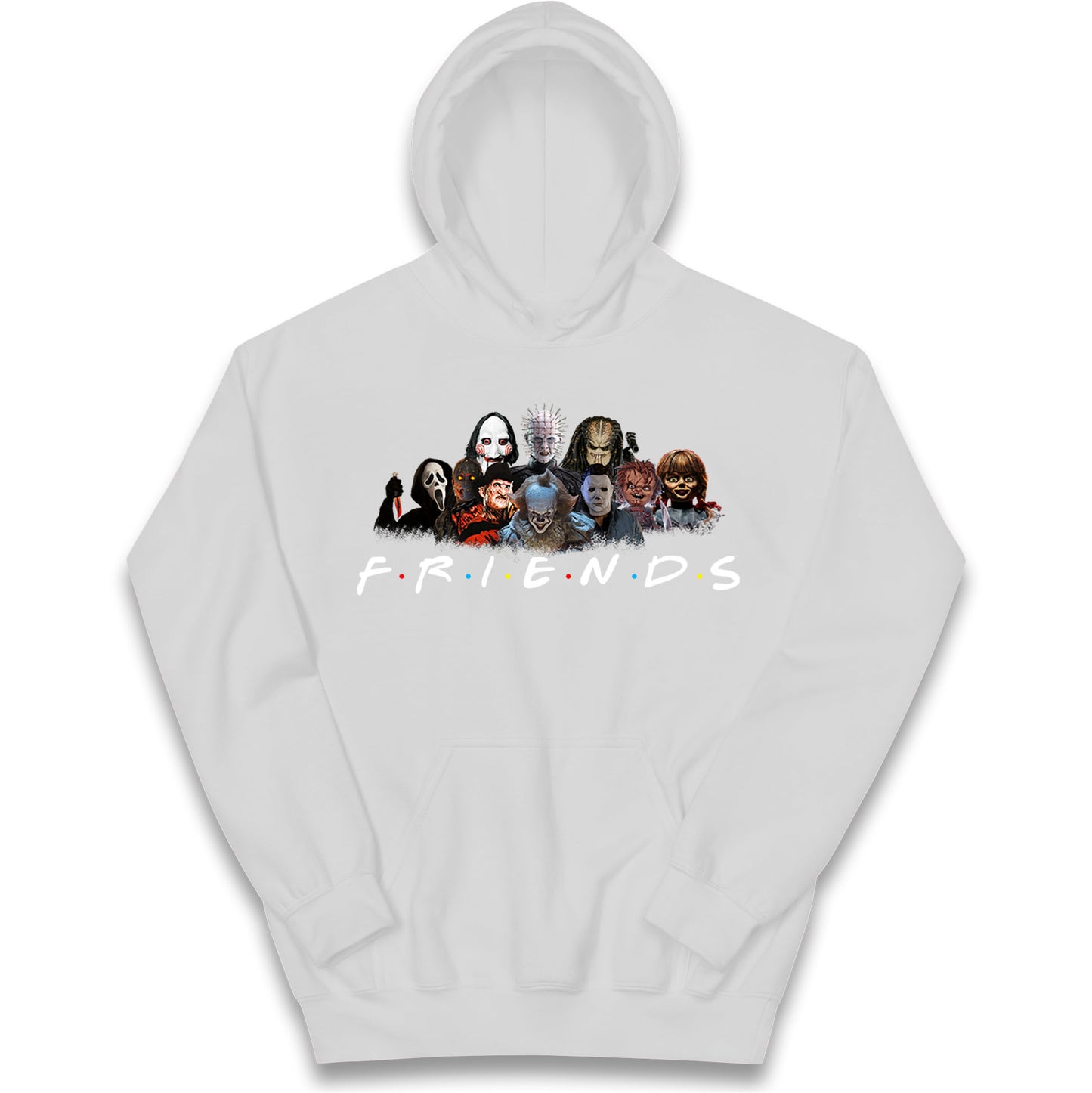Horror Characters Friends Halloween Kids Hoodie