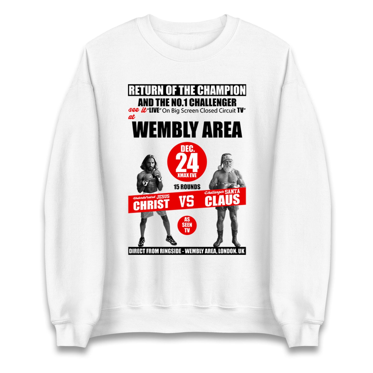 Jesus Christ Vs Santa Claus Jumper 