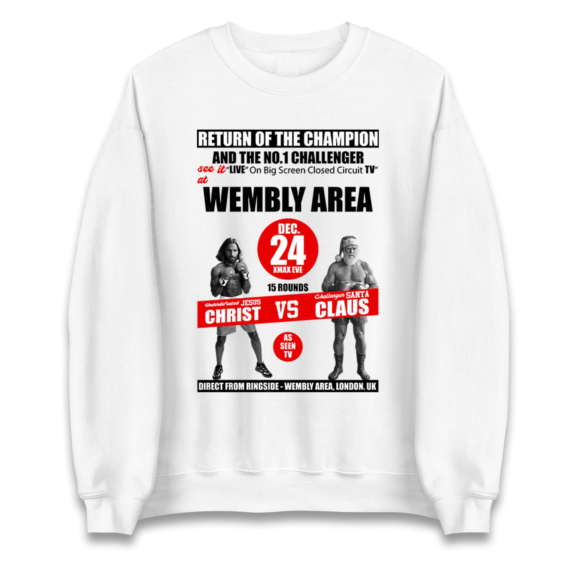Jesus Christ Vs Santa Claus Jumper 