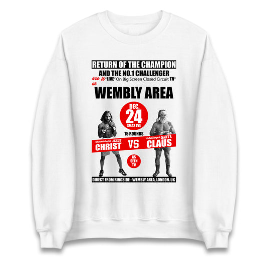 Jesus Christ Vs Santa Claus Jumper 