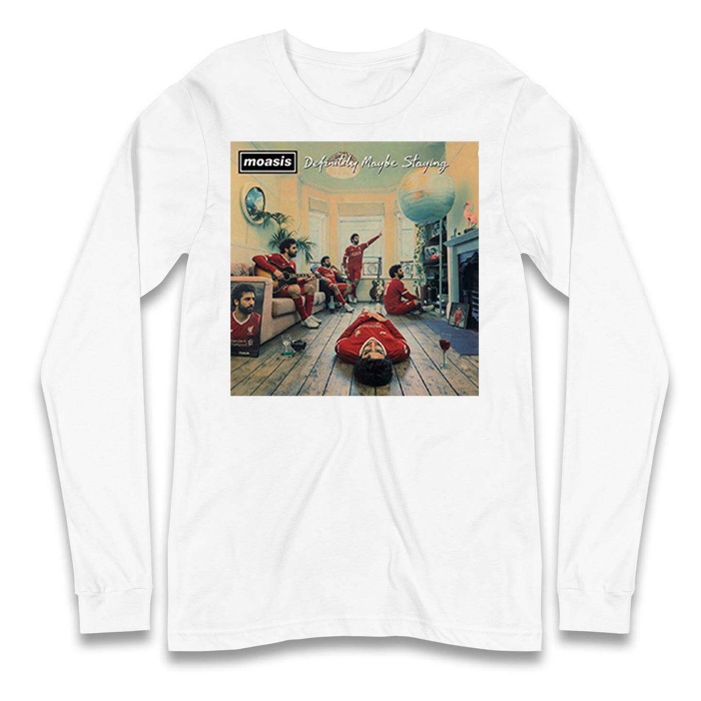 Moasis Definitely Maybe Staying Liverpool Long Sleeve Shirt
