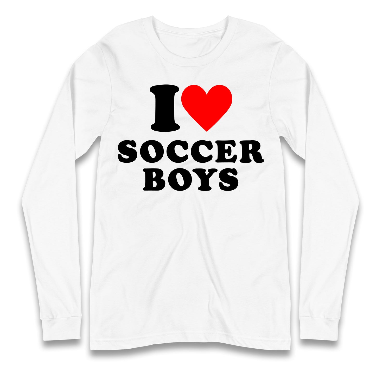 I Love Soccer Boys Longsleeve T Shirt