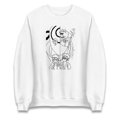 Naruto Shippuden Sweatshirt Obito Uchiha, Kakashi Hatake, And Friends Top