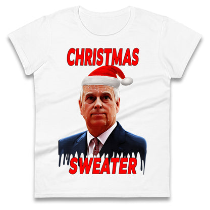 Prince Andrew Christmas Ladies T Shirt