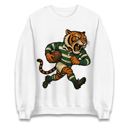 Retro Leicester Tigers Rugby Union Jumper 
