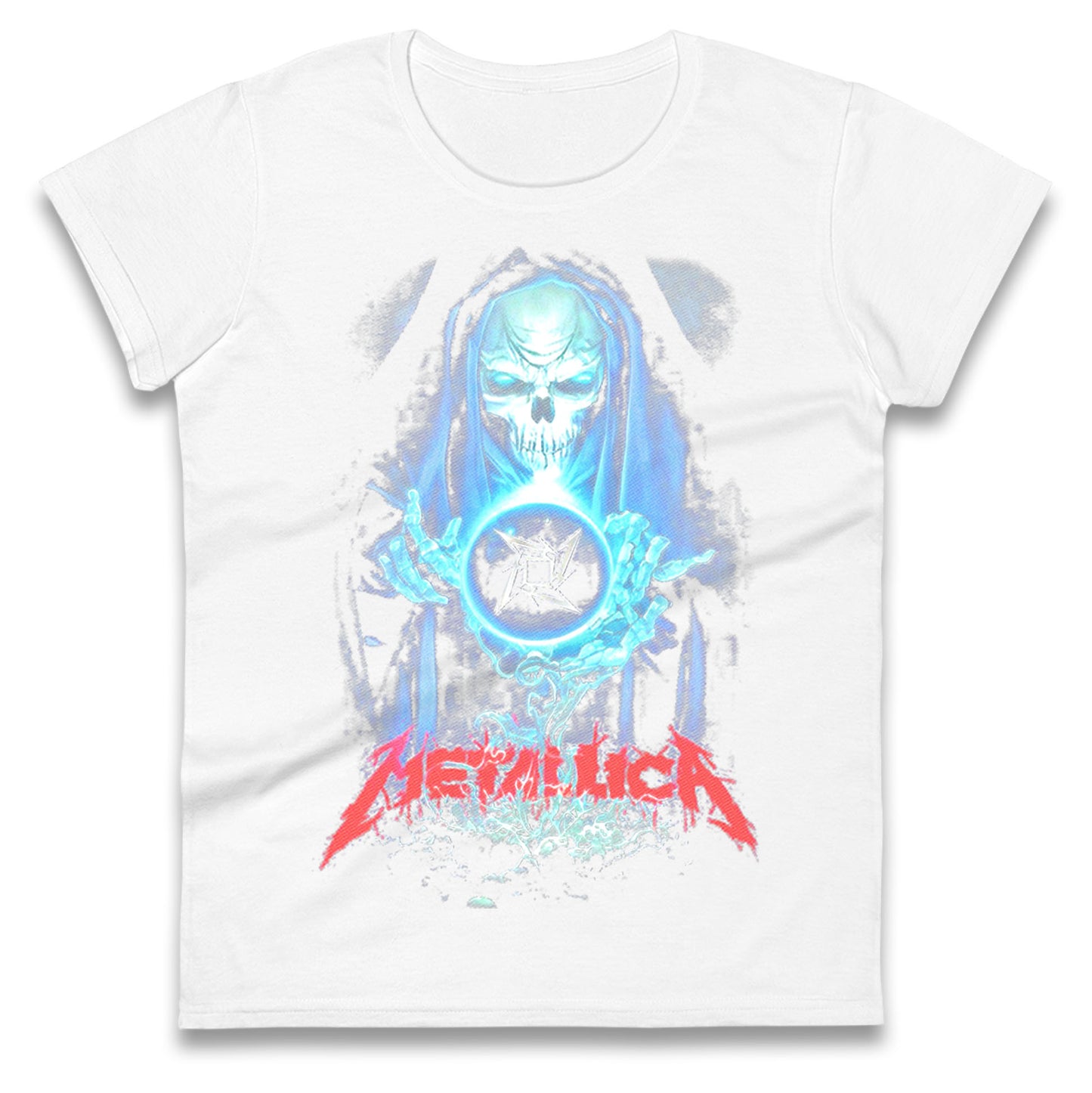 Metallica Skellington Sorcerer Ladies T Shirt