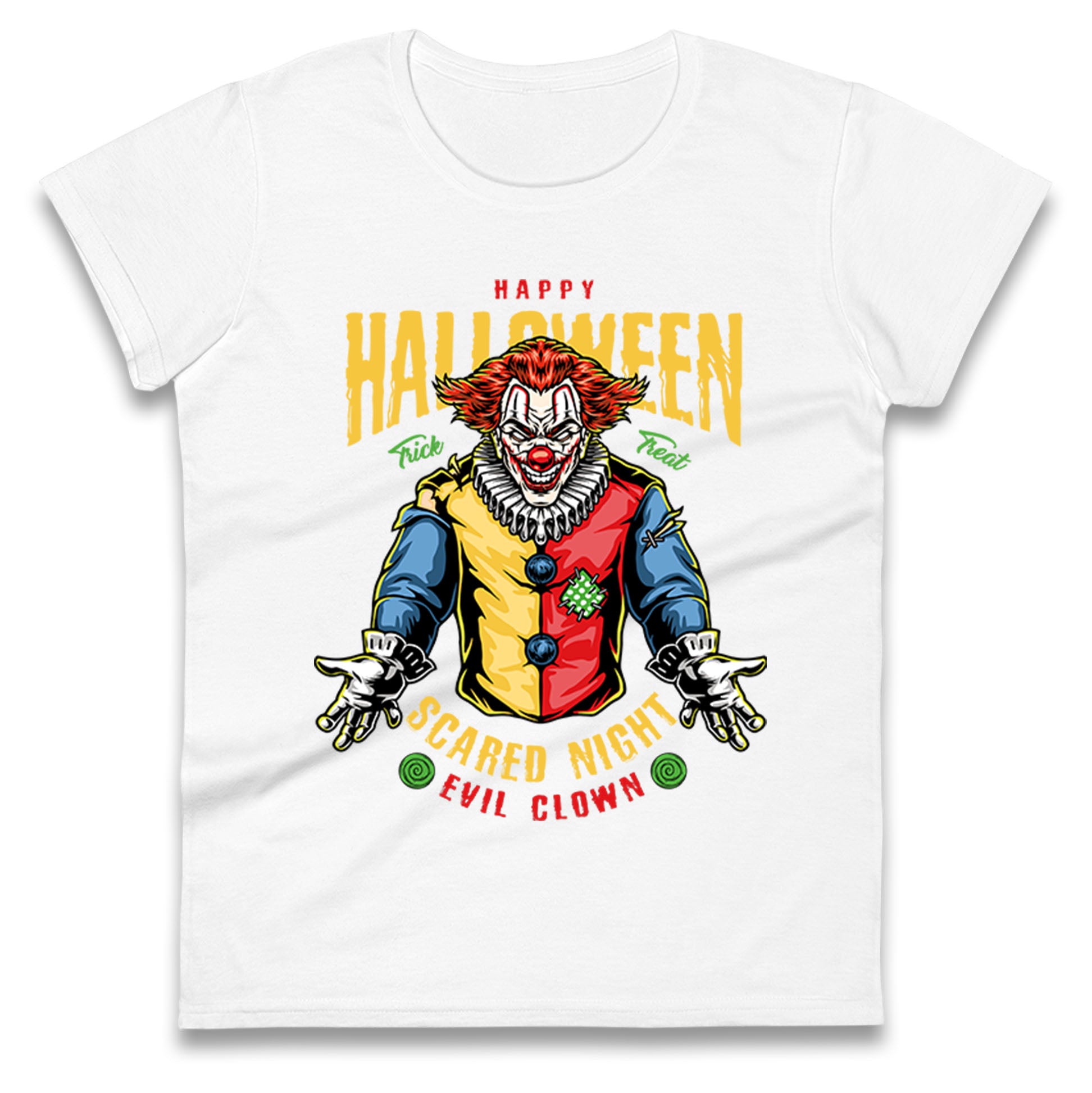 Halloween Clown Ladies T Shirt
