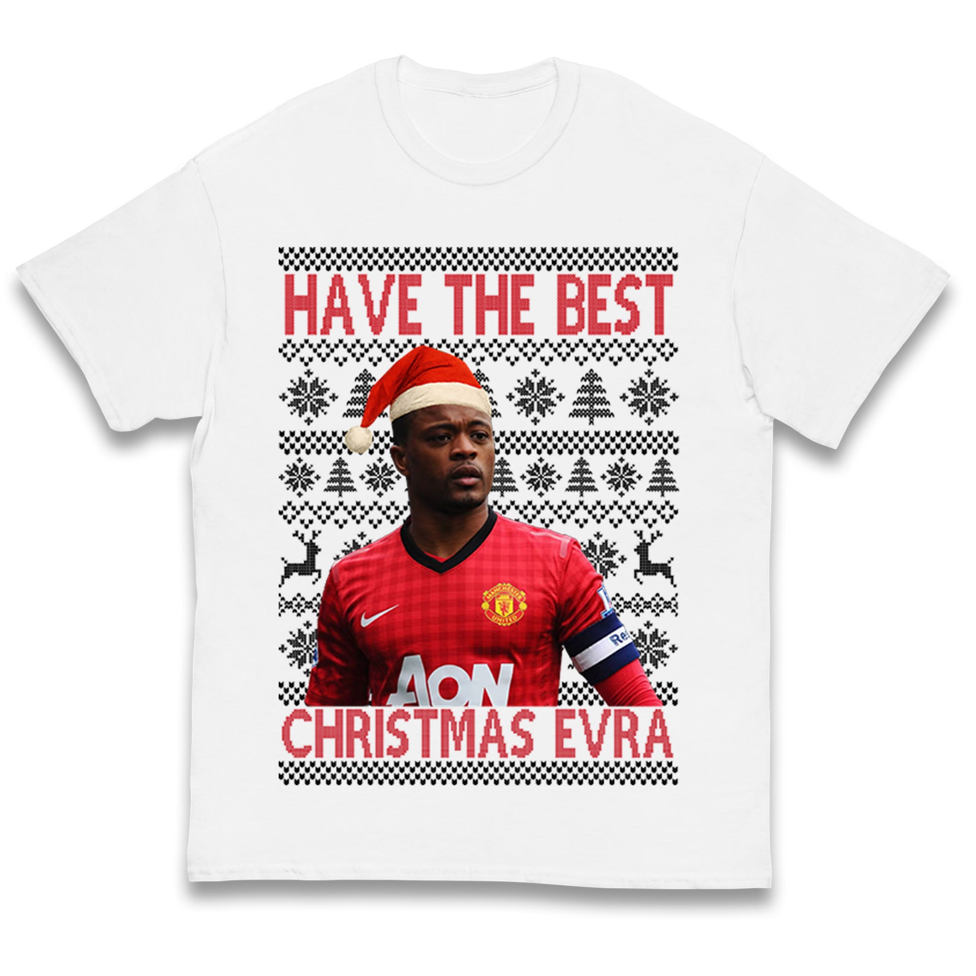 Man Utd Xmas Kids T Shirt 