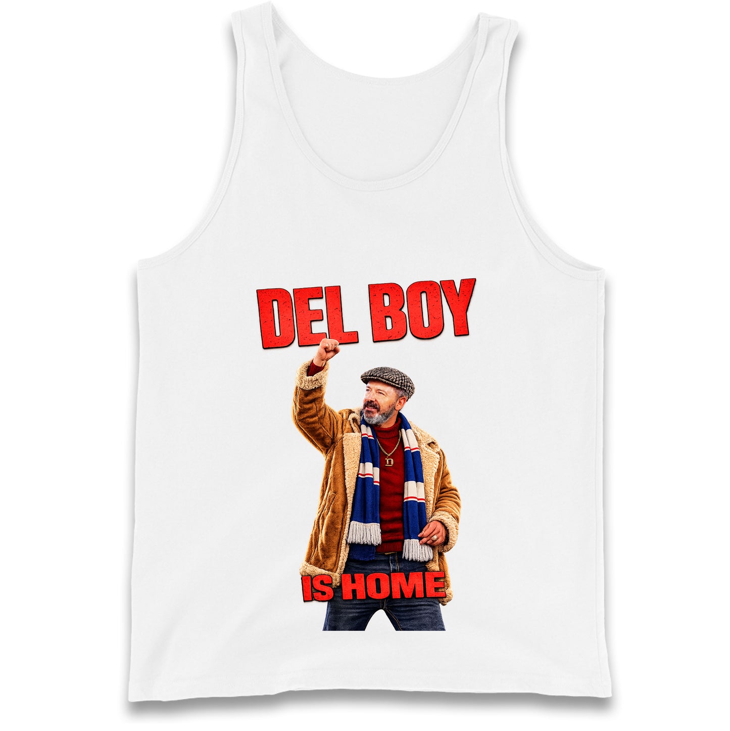 Derek McInnes Rangers Del Boy Football Tank Top