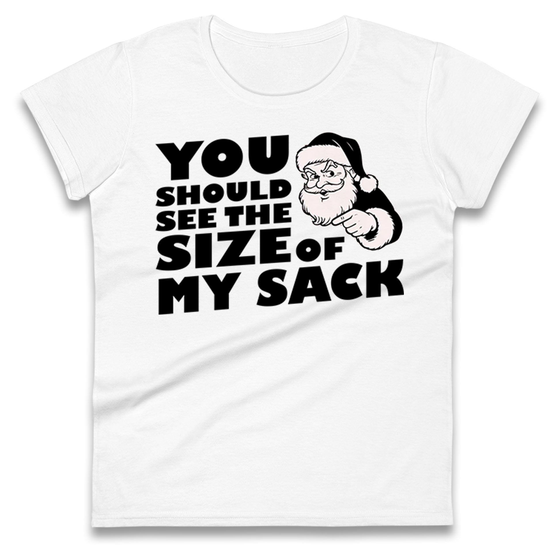Santas Sack Ladies T Shirt