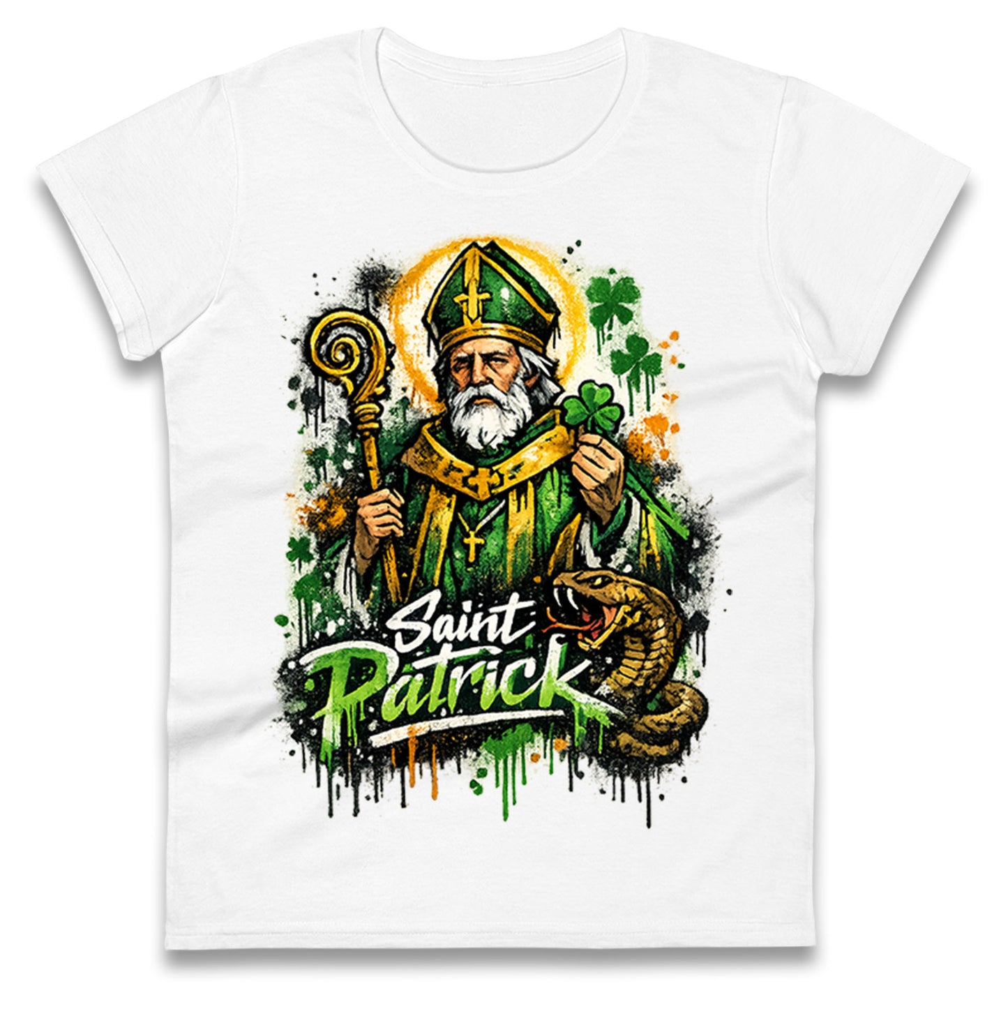 Saint Patrick Ireland Ladies T Shirt