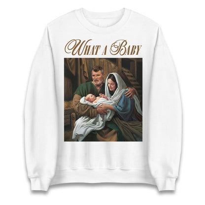 Roy Keane What a Baby Meme Christmas Sweater