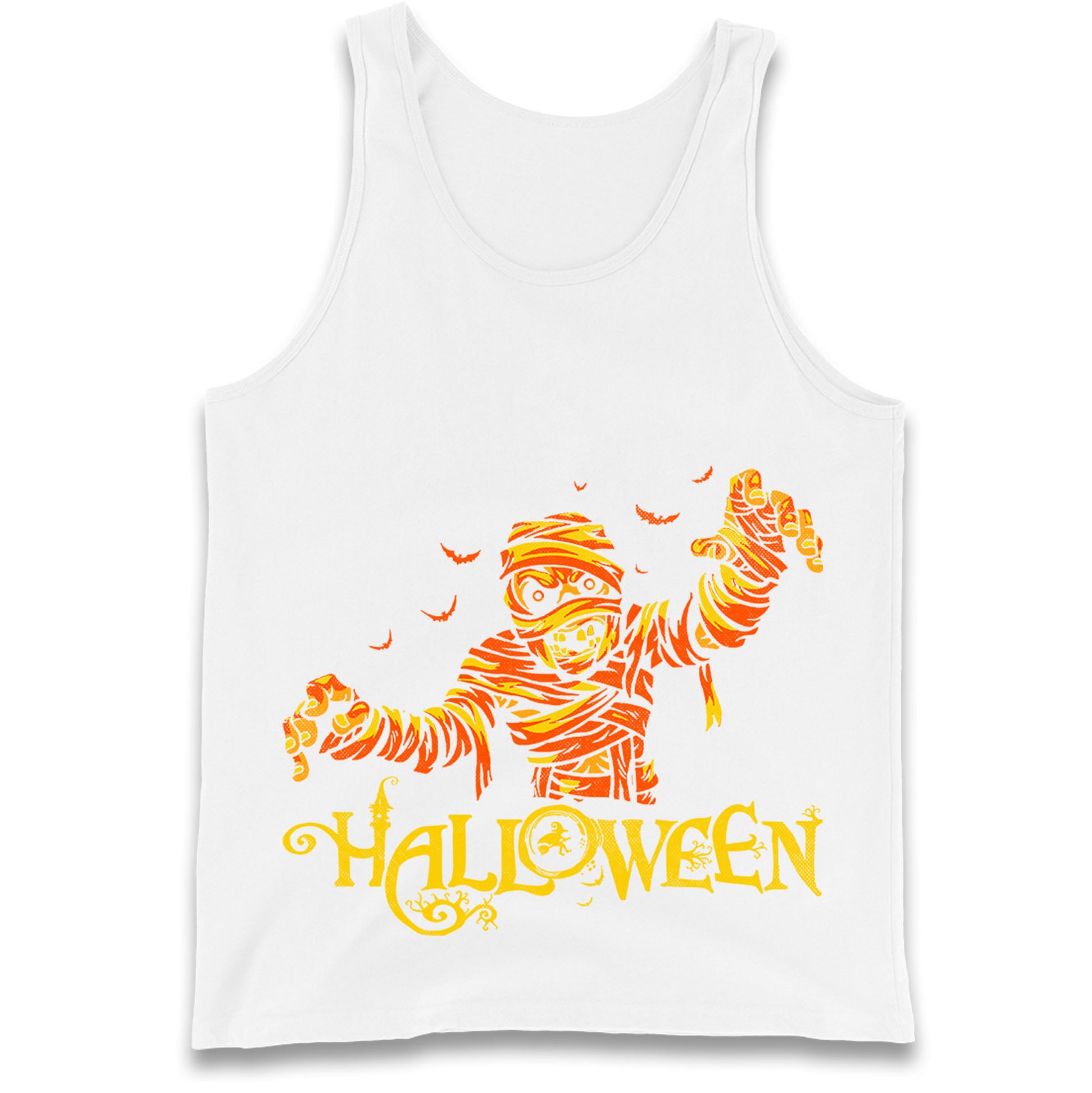 Scary Mummy Halloween Tank Top
