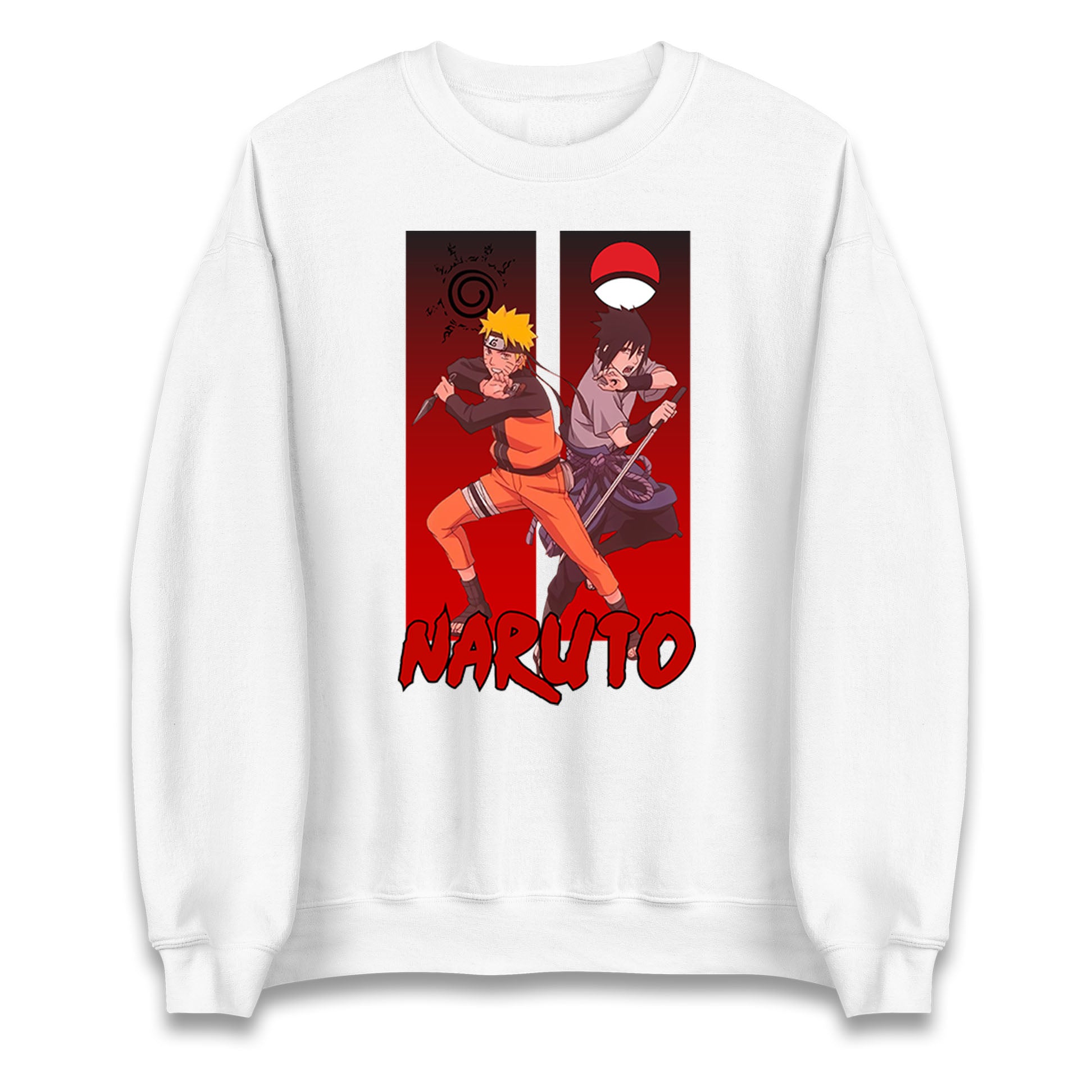 naruto eight trigrams sealing and sasuke uchiha crest sweatshirt
