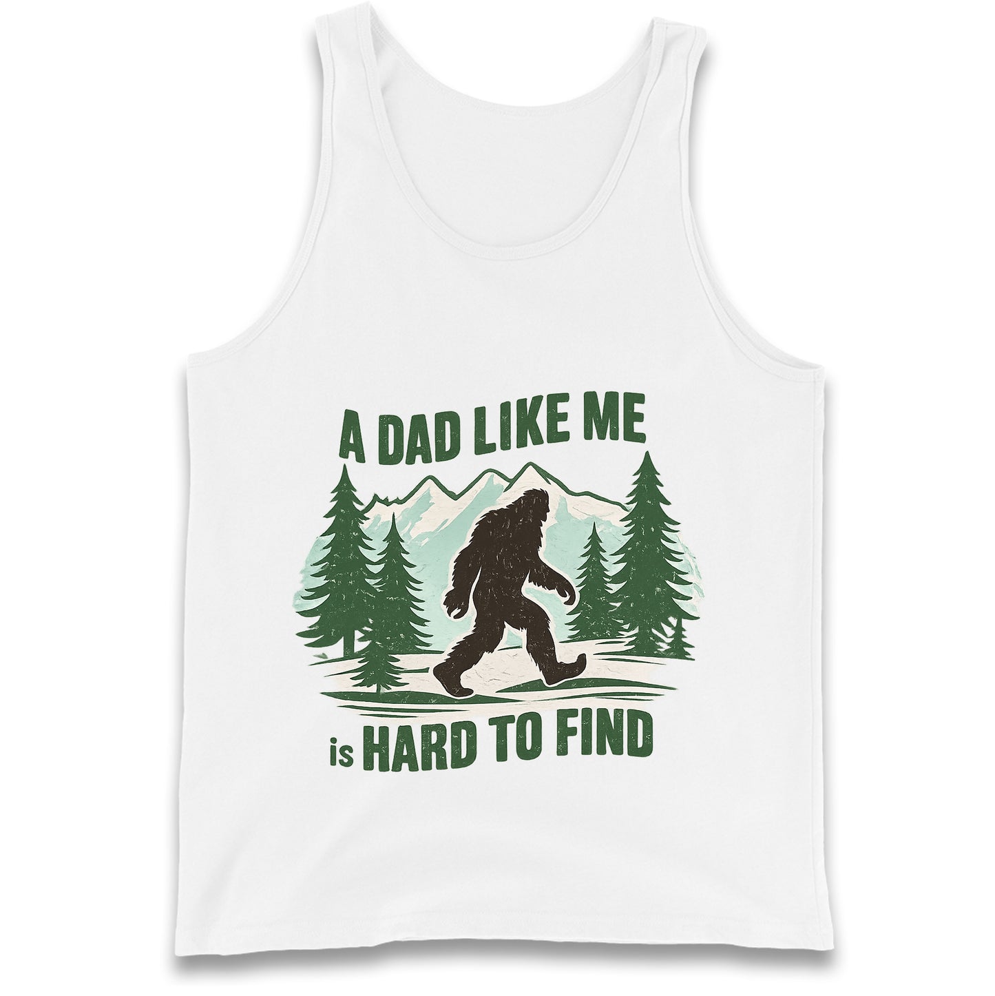 Retro Funny Bigfoot Dad Tank Top
