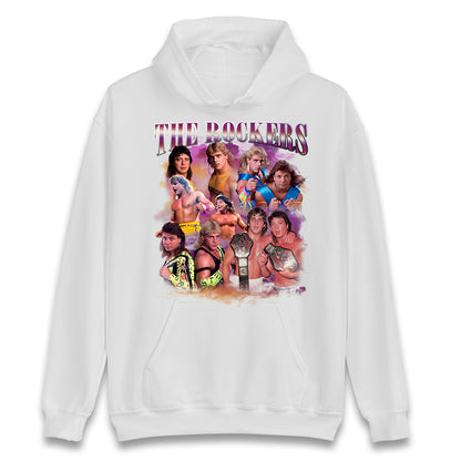 Retro The Rockers Bootleg Wrestling Unisex Hoodie