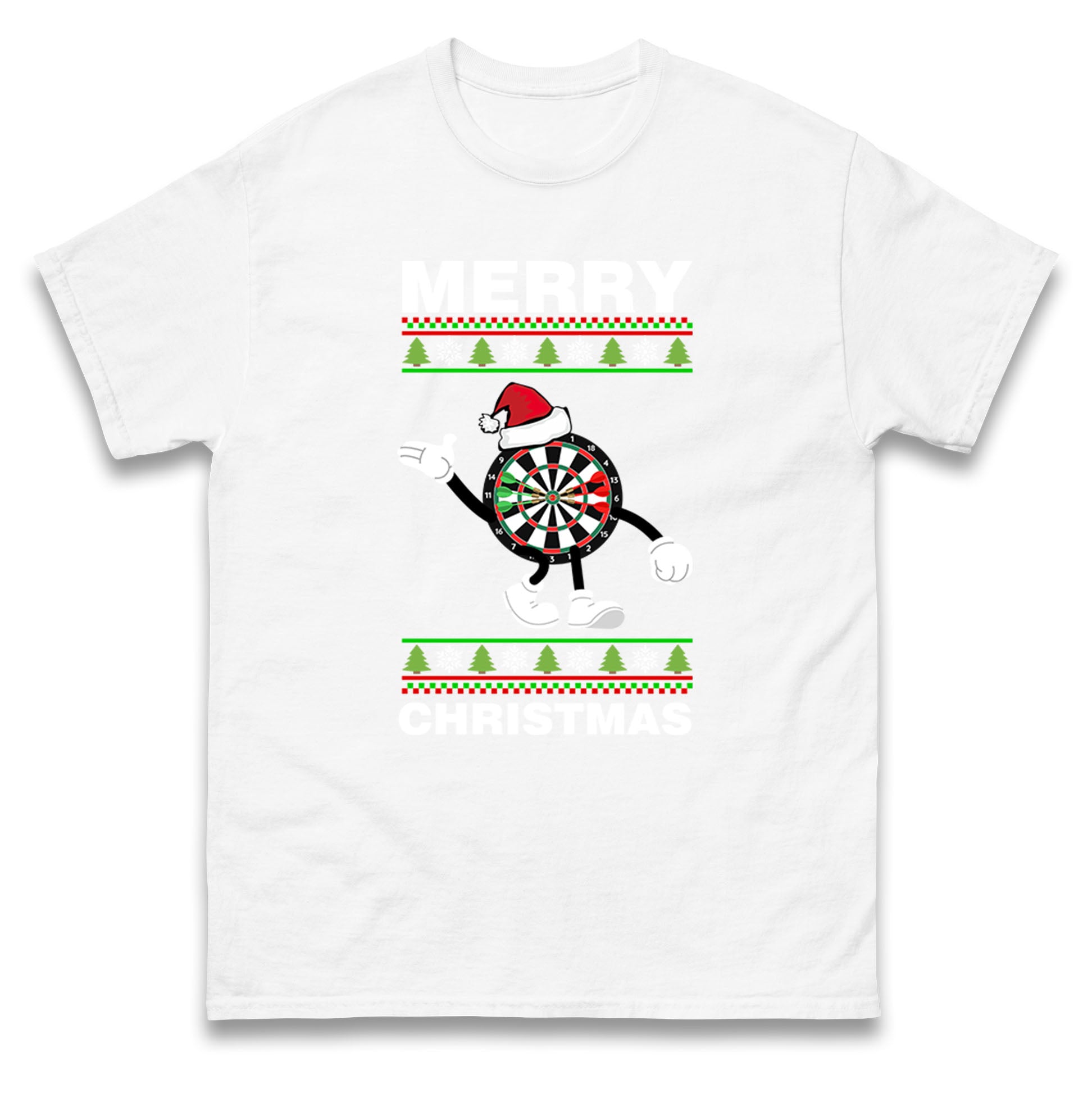 dartboard christmas santa costume t shirt