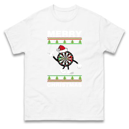 dartboard christmas santa costume t shirt