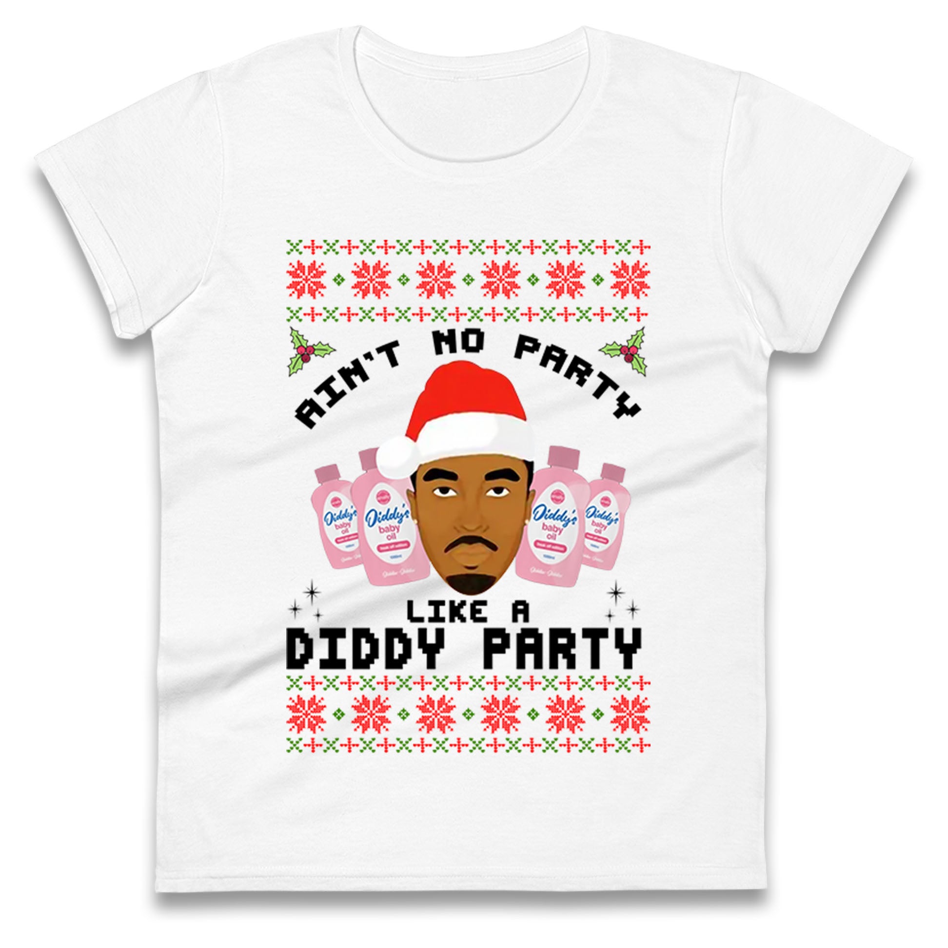 Diddy Christmas Ladies T Shirt