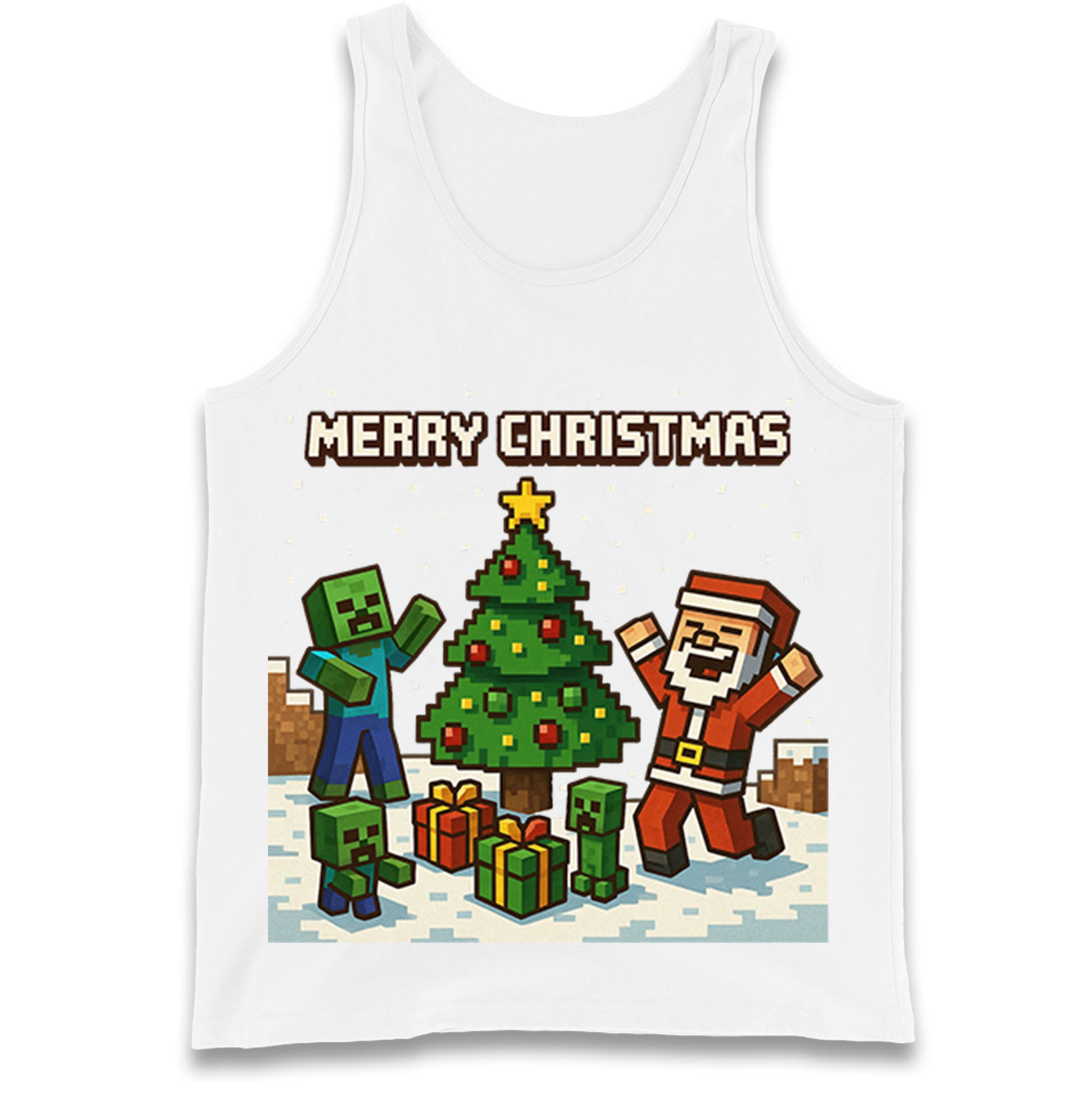 Minecraft Christmas Tank Top