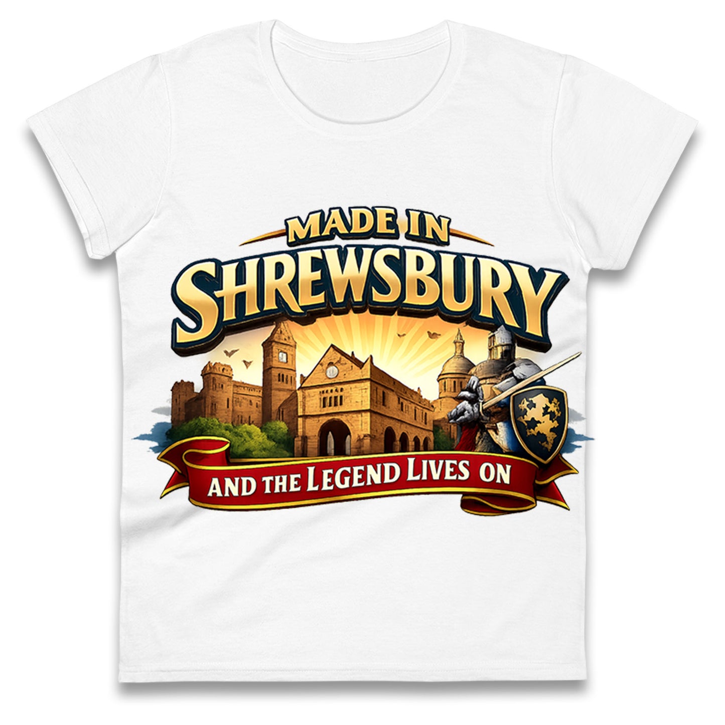 Made in Shrewsbury Ladies T Shirt 