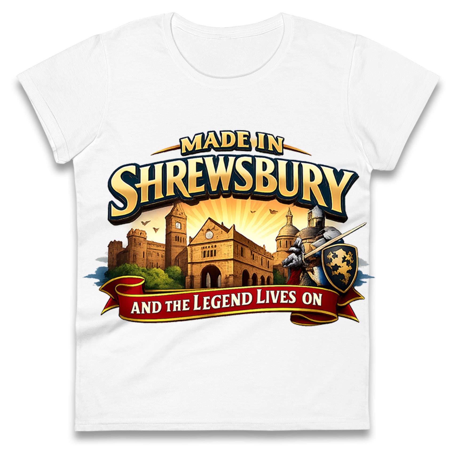 Made in Shrewsbury Ladies T Shirt 