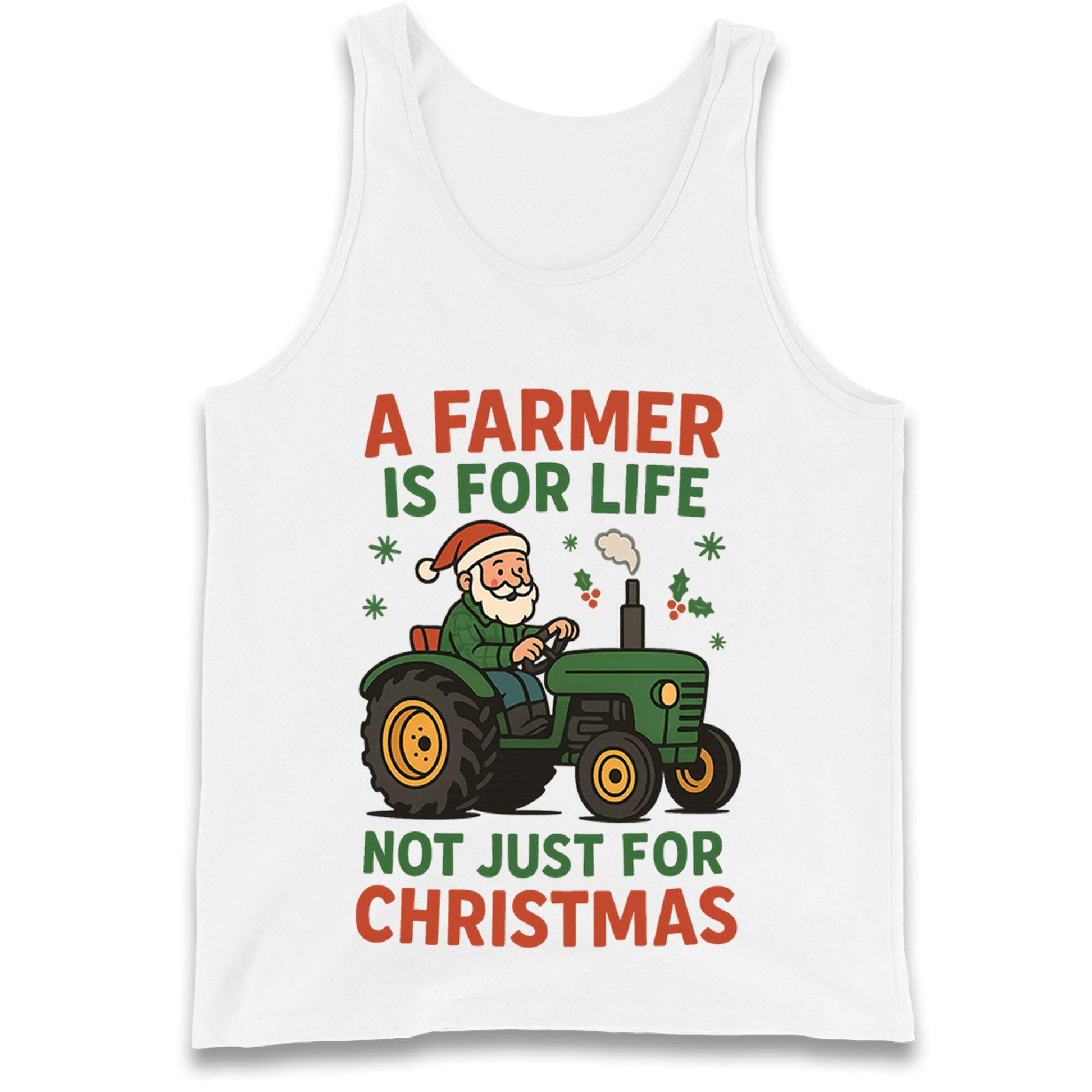 Farmer Christmas Tank Top