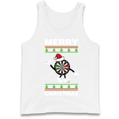 dartboard christmas santa costume tank top