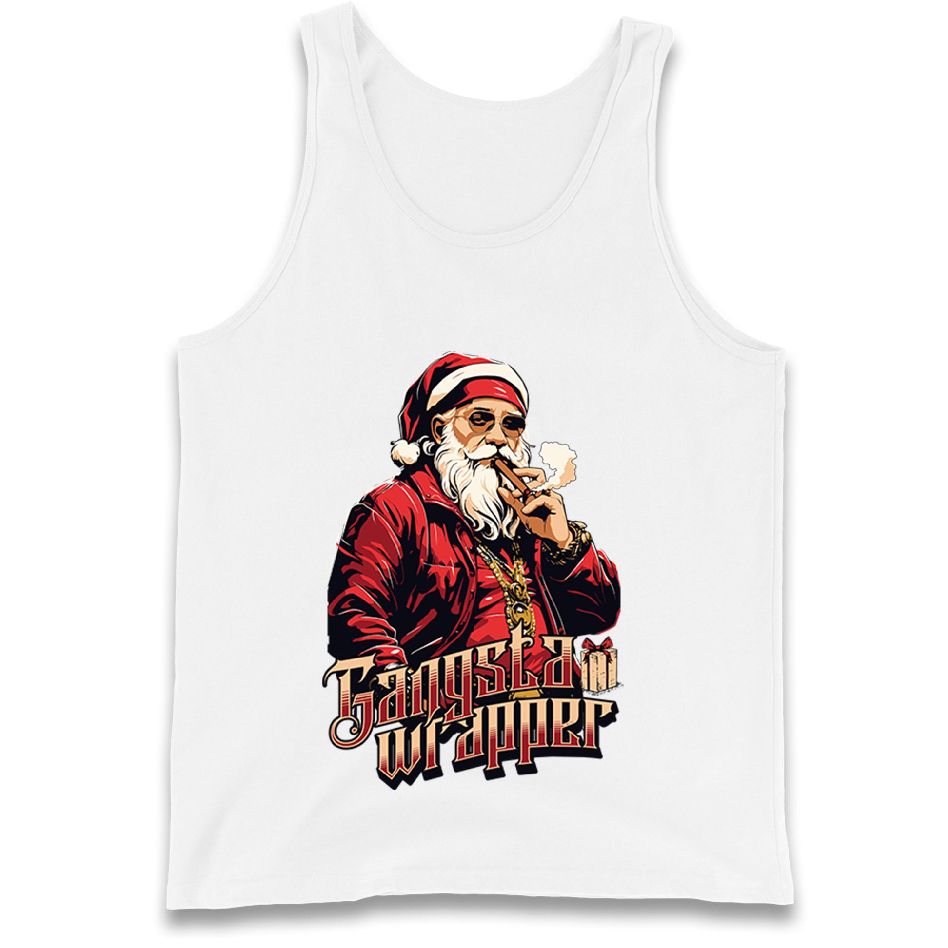 Santa Claus Gangster Tank Top