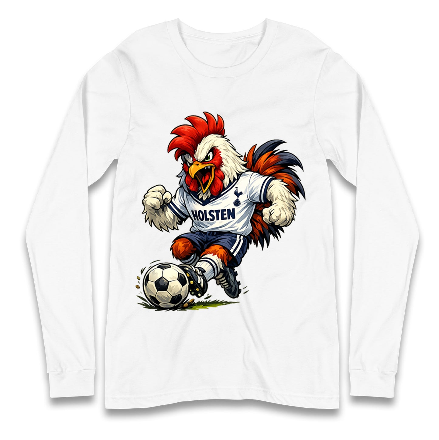 Retro Tottenhm Hotspur Longsleeve T Shirt