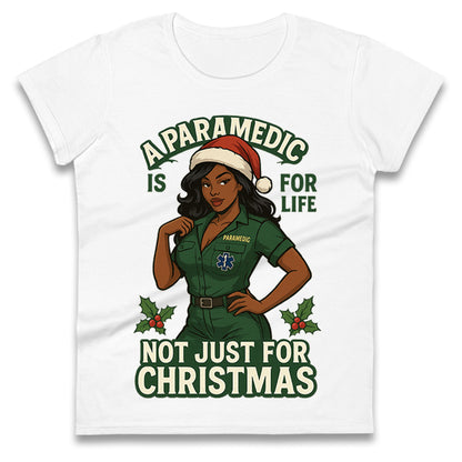 Paramedic Xmas Ladies T Shirt