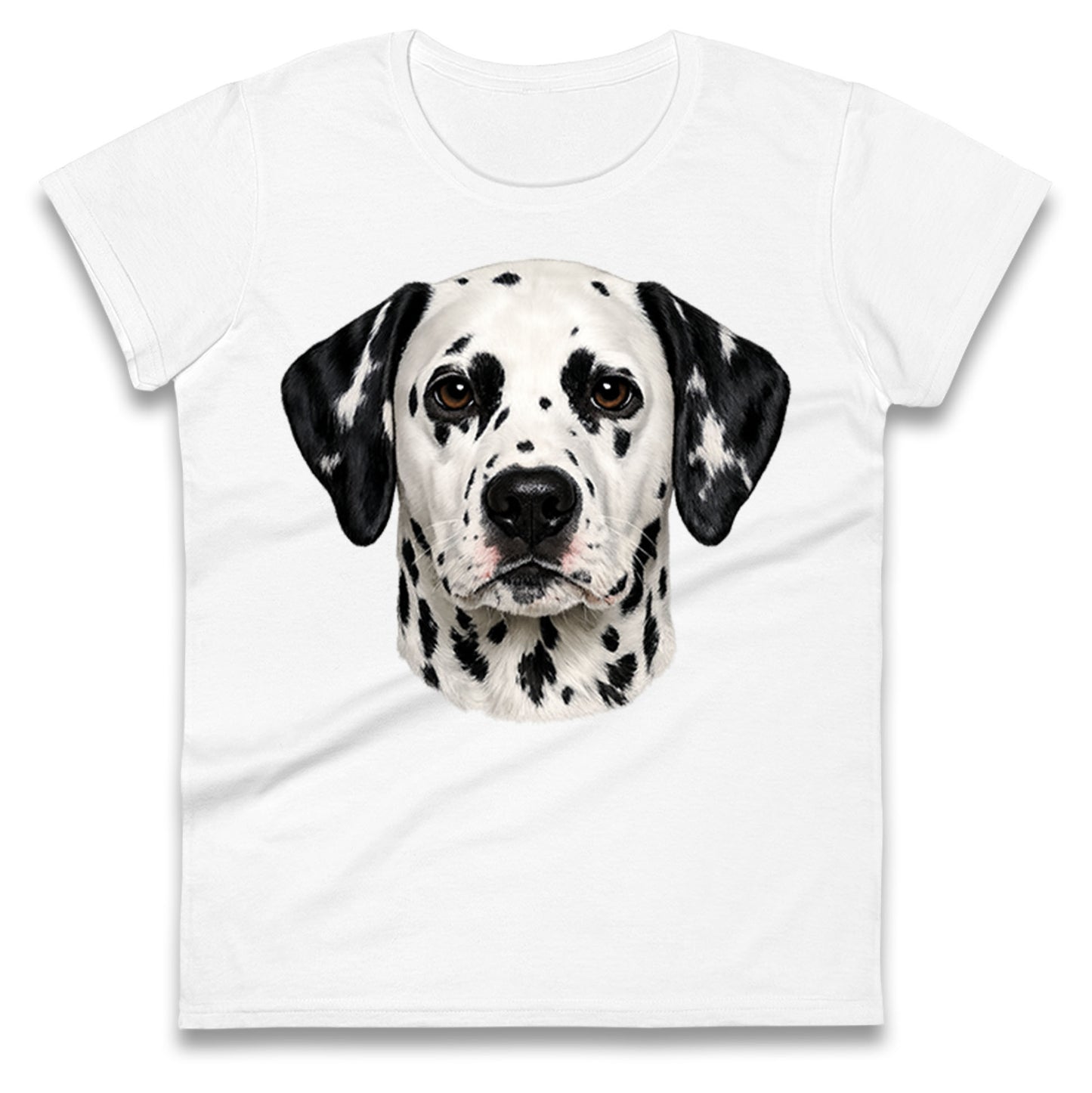 Dalmatian Dog Face Ladies T Shirt 