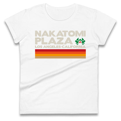 nakatomi plaza vintage womens t shirt