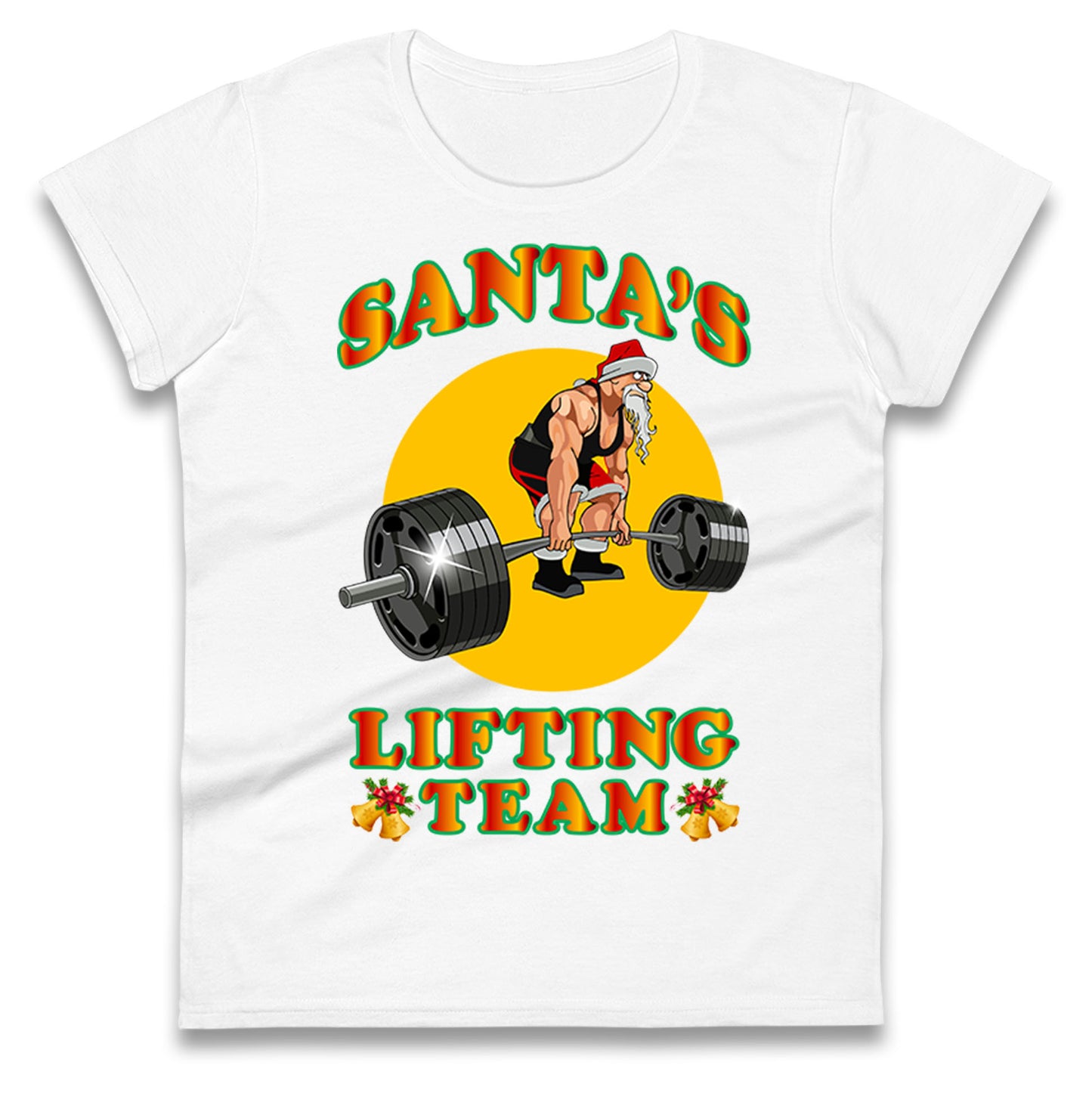 bodybuilding gym christmas womens tee
